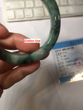 Load image into Gallery viewer, 50mm certified 100% natural Type A light green/gray/purple jadeite jade bangle BS114-6639