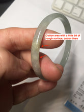 Load image into Gallery viewer, 50mm Certified Type A 100% Natural icy watery light purple white slim Jadeite Jade bangle PJ54-2048