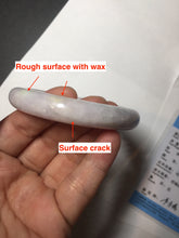 Load image into Gallery viewer, 57.5mm Certified Type A 100% Natural sunny green white purple jadeite Jade bangle BK79-0368