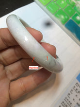 Load image into Gallery viewer, 58mm Certified Type A 100% Natural light green/purple/beige/white Jadeite Jade bangle AS74-0541