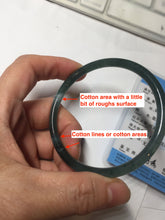 Load image into Gallery viewer, 58.5mm Certified Type A 100% Natural icy watery light green/blue/gray Guatemala slim round cut Jadeite bangle BG94-2498