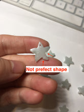 Load image into Gallery viewer, Type A 100% Natural light green/white jadeite Jade star Pendant necklace group F135 Add on item