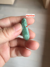 Load image into Gallery viewer, Type A 100% Natural icy watery light green/white/purple jadeite Jade magnolia buds group Pendant PH236