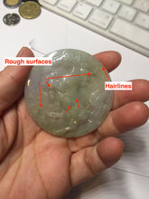 Load image into Gallery viewer, 100% Natural type A green purple yellow(FU LU SHOU) jadeite Jade horse pendant worry stone AA29