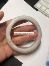 Load image into Gallery viewer, 61.5mm Type A 100% Natural sunny green/light white/purple Jadeite Jade bangle BH124-8036