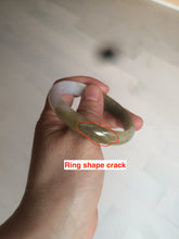 Load image into Gallery viewer, 50mm Certified Type A 100% Natural green brown black purple oval Jadeite Jade bangle AX60-7545