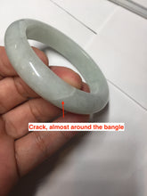 Load image into Gallery viewer, 52.5mm certified 100% natural Type A light green white jadeite jade bangle AR116-9424