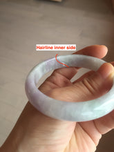 Load image into Gallery viewer, 57.5mm Certified Type A 100% Natural sunny green purple white jadeite Jade bangle BS99-2535