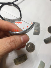 Load image into Gallery viewer, Type A 100% Natural black white yellow(WuJi) rectangle woven thread Jadeite Jade bracelet PH69