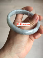 Load image into Gallery viewer, 59mm Certified Type A 100% Natural green gray black(Wuji, 淡乌鸡) Jadeite Jade bangle BQ55-6886