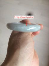 Load image into Gallery viewer, 52mm Certified Type A 100% Natural light green/purple Jadeite Jade bangle Q127-0309