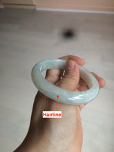 Load image into Gallery viewer, 54.9mm certified natural Type A green/yellow/white jadeite jade bangle A107-5051