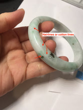 Load image into Gallery viewer, 60mm Certified Type A 100% Natural sunny green white Jadeite bangle PA262-3840