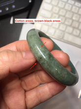 Load image into Gallery viewer, 52.2mm Certified 100% natural Type A oily dark green/black/brown/gray (老油青) jadeite jade bangle PH190-6940
