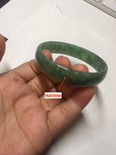 Load image into Gallery viewer, 52.8mm certified 100% natural Type A forest green dark green jadeite jade bangle BP15-8593