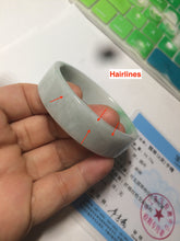 Load image into Gallery viewer, 52.5mm Certified type A 100% Natural sunny green/purple/white square Jadeite Jade bangle AX45-4714