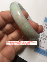 Load image into Gallery viewer, 57mm certified 100% natural sunny green/purple/yellow/white(FU LU SHOU) jadeite jade bangle AS85-7082