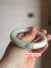 Load image into Gallery viewer, 56.8mm certified 100% natural type A light green/purple/yellow chubby round cut jadeite jade bangle D123-8923