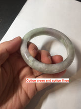 Load image into Gallery viewer, 56.7mm 100% natural type A green/white/purple jadeite jade bangle BM47-8037(certificate is lost)