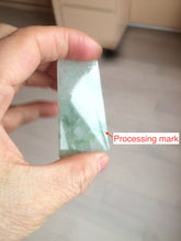 Load image into Gallery viewer, 100% Natural type A light green safe and sound pendant with the carved hieroglyph of "Buddha" jadeite Jade pendant group B99