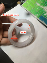 Load image into Gallery viewer, 57.5mm Certified 100% natural Type A sunny green/purple jadeite jade bangle AX90-1457