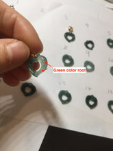 Load image into Gallery viewer, 100% Natural type A dark green/blue/gray/black heart Guatemala jadeite Jade pendant PH107 Add on item