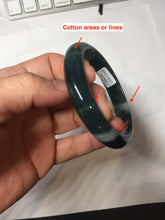 Load image into Gallery viewer, 58.9mm Certified Type A 100% Natural dark green/blue/gray/black Guatemala Jadeite bangle PJ134-1481