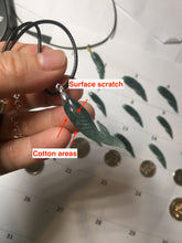 Load image into Gallery viewer, 100% Natural Type A Icy Watery Dark Green Blue-Gray Jadeite Jade 3D Fish Guatemala Pendant Add-On Item PC225