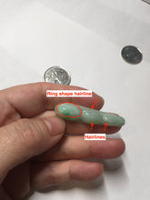 Load image into Gallery viewer, Type A 100% Natural sunny green white Three Peas in a Pod(连中三元) Four Seasons Fortune Beans(四季发财豆) jadeite PD2