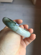 Load image into Gallery viewer, 58.2mm Certified Type A 100% Natural dark green gray black jadeite Jade bangle PD170-6281