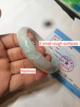 Load image into Gallery viewer, 51.5mm Certified Type A 100% Natural sunny green oval Jadeite Jade bangle AZ131-4139