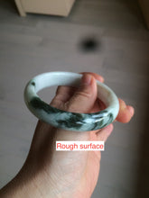 Load image into Gallery viewer, 60mm certified type A 100% Natural sunny green/dark green/white jadeite jade bangle BG25-1719