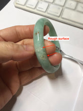 Load image into Gallery viewer, 49mm Certified Type A 100% Natural sunny apple green/red oval Jadeite Jade bangle BG62-0165