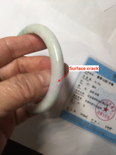 Load image into Gallery viewer, 57mm certified Type A 100% Natural green purple Jadeite Jade bangle PC40-4033