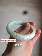 Load image into Gallery viewer, 54.7mm 100% natural Type A sunny green/brown/white jadeite jade bangle R95-3317
