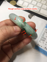 Load image into Gallery viewer, 54.3mm certified 100% natural Type A sunny green jadeite jade bangle PB164-4654