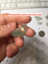 Load image into Gallery viewer, 100% Natural type A icy watery light green clear Jadeite Jade butterfly pendant PH113-(6-13)