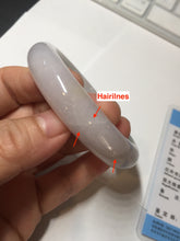 Load image into Gallery viewer, 57.5mm certified Type A 100% Natural dark green purple white Jadeite Jade bangle Y158-3015