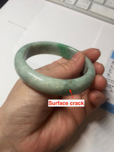 Load image into Gallery viewer, 56mm Certified Type A 100% Natural sunny green Jadeite Jade bangle AU8-4428