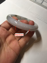 Load image into Gallery viewer, 57.5mm Certified Type A 100% Natural icy watery white purple black brown Jadeite Jade bangle H156-7041