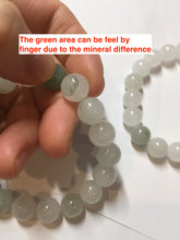 Load image into Gallery viewer, 10-10.5mm 100% natural icy watery clear white light green Quartzite beads Bracelet CB82 Add on item