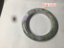 Load image into Gallery viewer, 56.4mm Certified 100% natural Type A green/white/purple/brown jadeite jade bangle AX94-5196