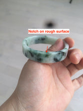 Load image into Gallery viewer, 50.6mm Certified type A 100% Natural sunny green/purple square Jadeite Jade bangle AZ60-7280