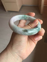 Load image into Gallery viewer, 58mm Certified 100% natural Type A green/purple jadeite jade bangle PB95-8990