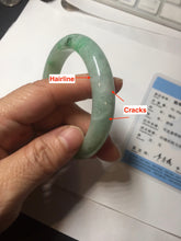 Load image into Gallery viewer, 58mm certified 100% natural Type A sunny green red jadeite jade bangle PB167-4661