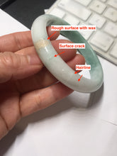 Load image into Gallery viewer, 60mm Certified Type A 100% Natural green white yellow Jadeite bangle PA264-3839