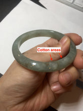 Load image into Gallery viewer, 55.7mm Certified Type A 100% Natural light green white red Jadeite Jade bangle BQ10-3798