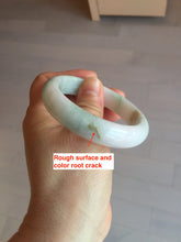 Load image into Gallery viewer, 52.2mm 100% natural certified sunny green/white(白底青) jadeite jade bangle BL34-5237