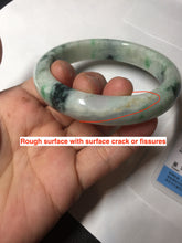 Load image into Gallery viewer, 58mm Certified Type A 100% Natural white/light purple/sunny green Jadeite Jade bangle BM65-5076