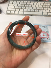 Load image into Gallery viewer, 60.5mm Certified Type A 100% Natural dark green/blue/gray/black Guatemala Jadeite bangle PJ136-1477